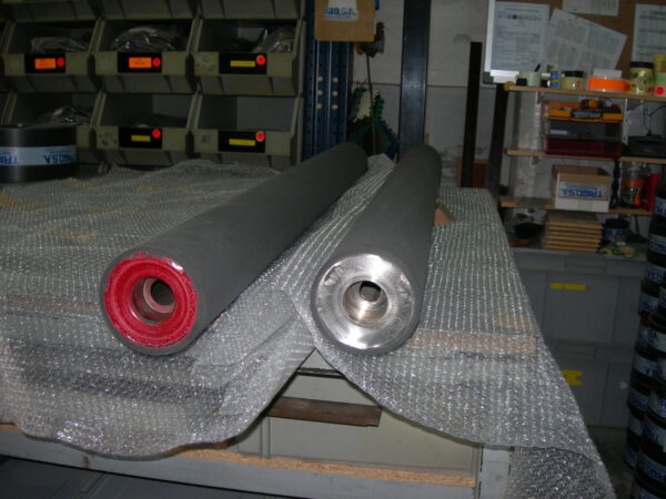 recubrimiento de cilindros en caucho