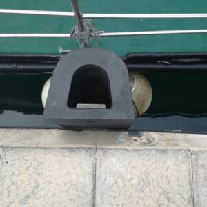 Defensa de caucho para puertos.