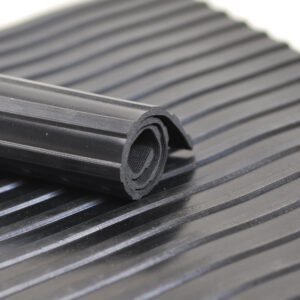 pavimento de goma acanalado