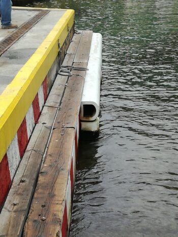 defensa de goma blanca