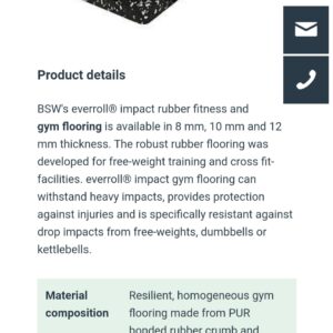 rollos de goma para gimnasio