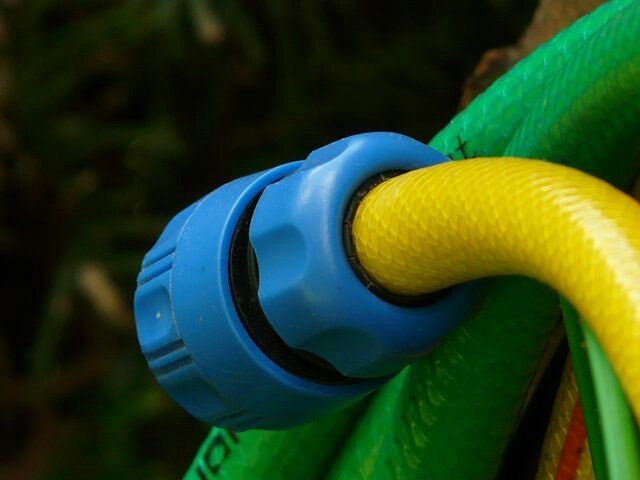 Manguera de goma de jardín